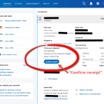 How to confirm receipt on PayPal