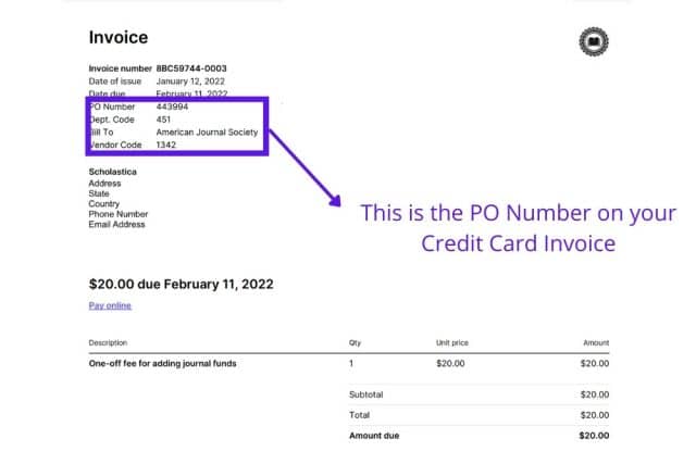 What Is A PO Number On A Credit Card Explained Milvestor