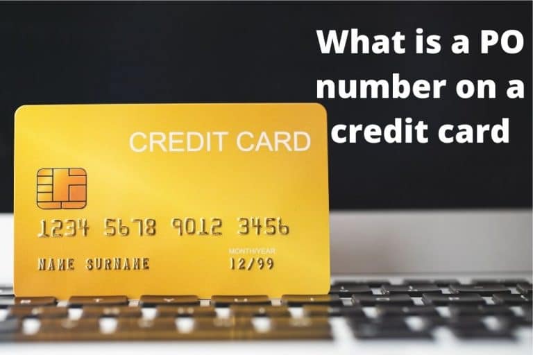 What is a PO number on a credit card