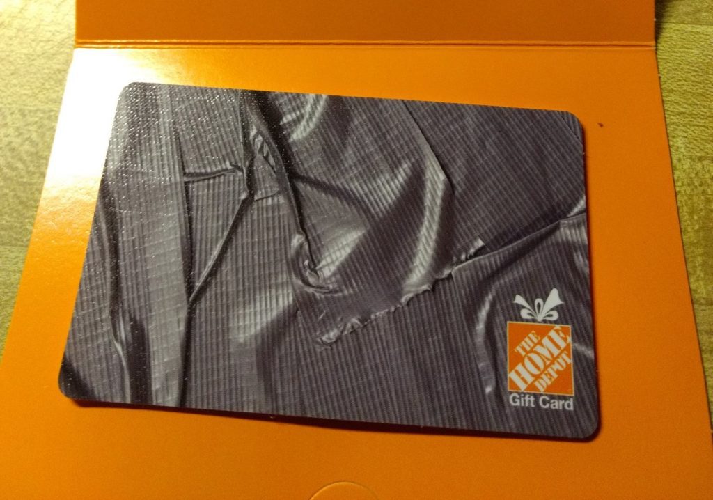 Home Depot Gift Card Pin Scratched Off