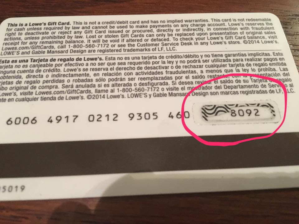 Lululemon Gift Card Pin Scratched Off Iafrateelanor