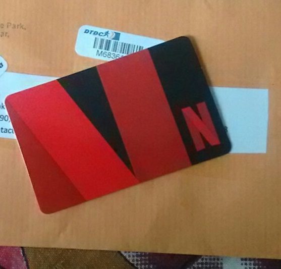 Netflix Gift Card Scratched Off.