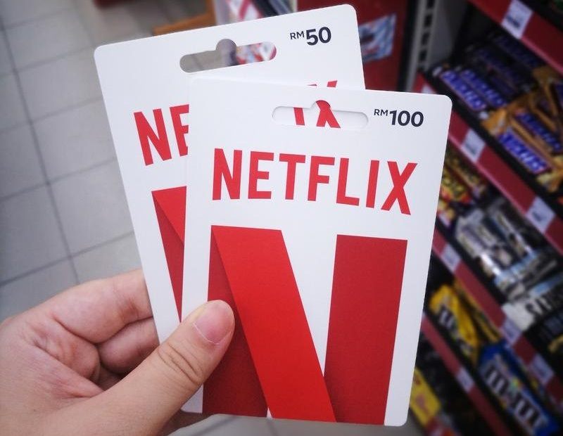 Netflix Gift Card Scratched Off.