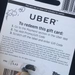 Uber Gift Card Scratched Off